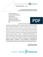 Comunicado #31 - Comunicación #1 - 2023 - Caducidad de Nóminas Directivos Primaria PDF