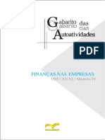 Análise de Investimentos - Exercícios PDF