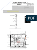 Registro de control del acero de refuerzo