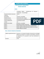 Guía de Trabajo - Proyecto Formativo Integrativo - Semestre I