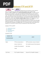 Difference Between FTP and SFTP