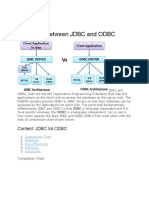 Difference Between JDBC and ODBC