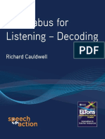 A Syllabus For Listening - Decoding (Fixed Format Layout)