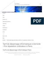 Tarif Dépannage Informatique - Prix Horaire Réparation Ordinateur
