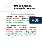 Formas de Hacer El Pensamiento Más Flexible: 1. Cambiar La Forma de Hablarnos Cambiar Los Por