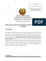 Relatório de Inspecção Extraordinária sobre Pagamentos Irregulares