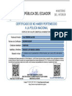 Certificado No Pertecer Policia Nacional 1105974180
