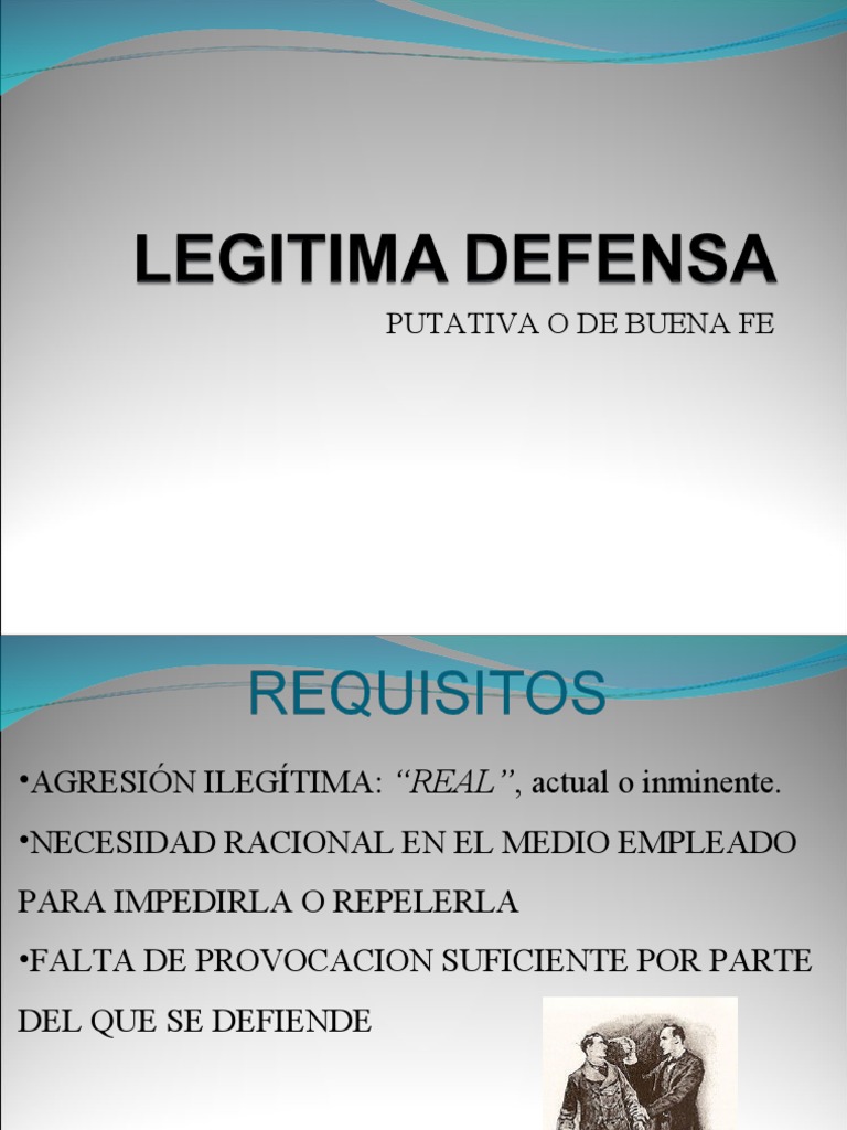 Legitima Defensa Putativa | PDF | Intención (Derecho Penal ...