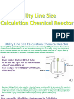 Utility Line Size Calculation Chemical Reactor PDF