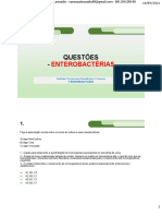 Enterobactérias Questões PDF