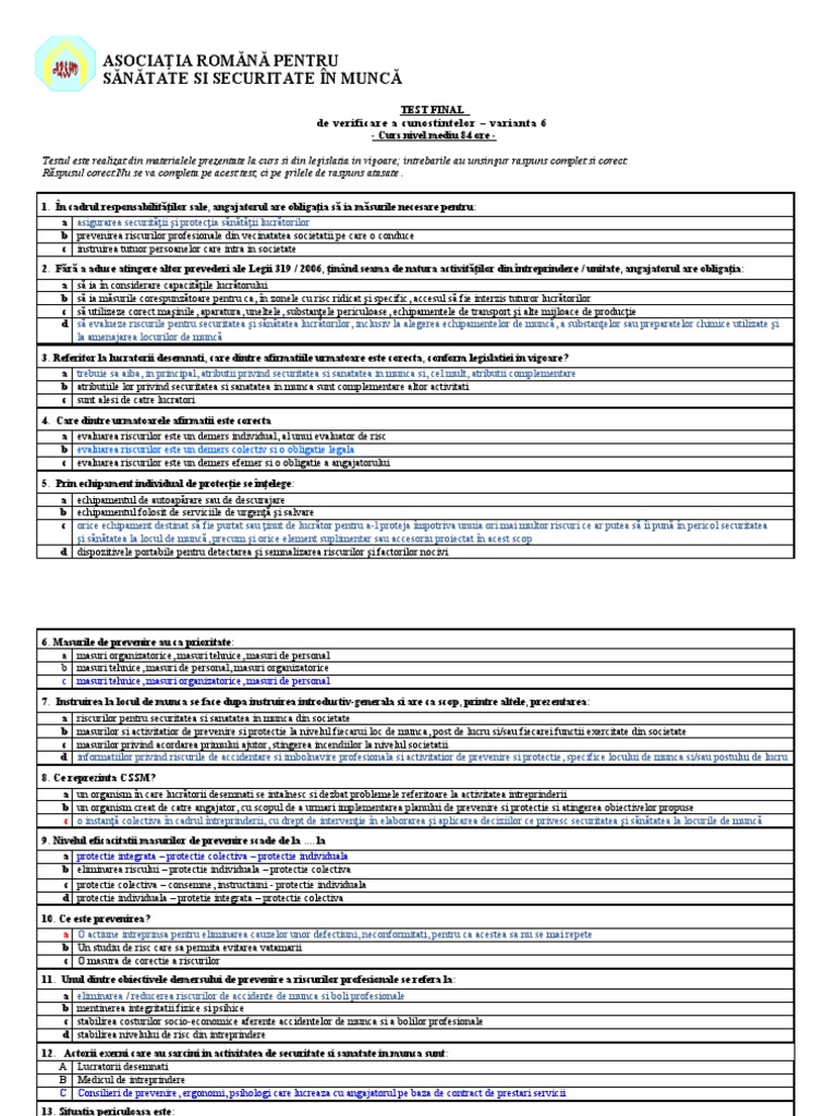Var.6 Spec. - Test Final Rasp | PDF