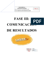 Comunicación de Resultados