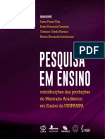 Pesquisa em Ensino: Contribuições Das Produções Do Mestrado Acadêmico em Ensino Da UNIPAMPA