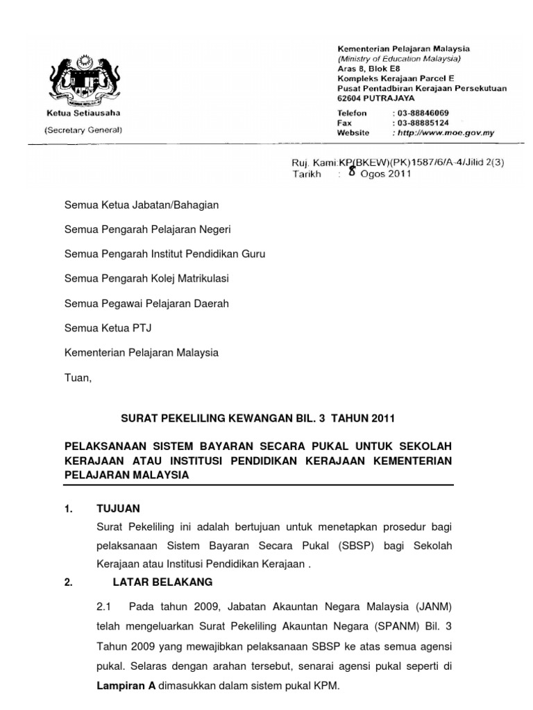 Contoh Surat Permohonan Tnb