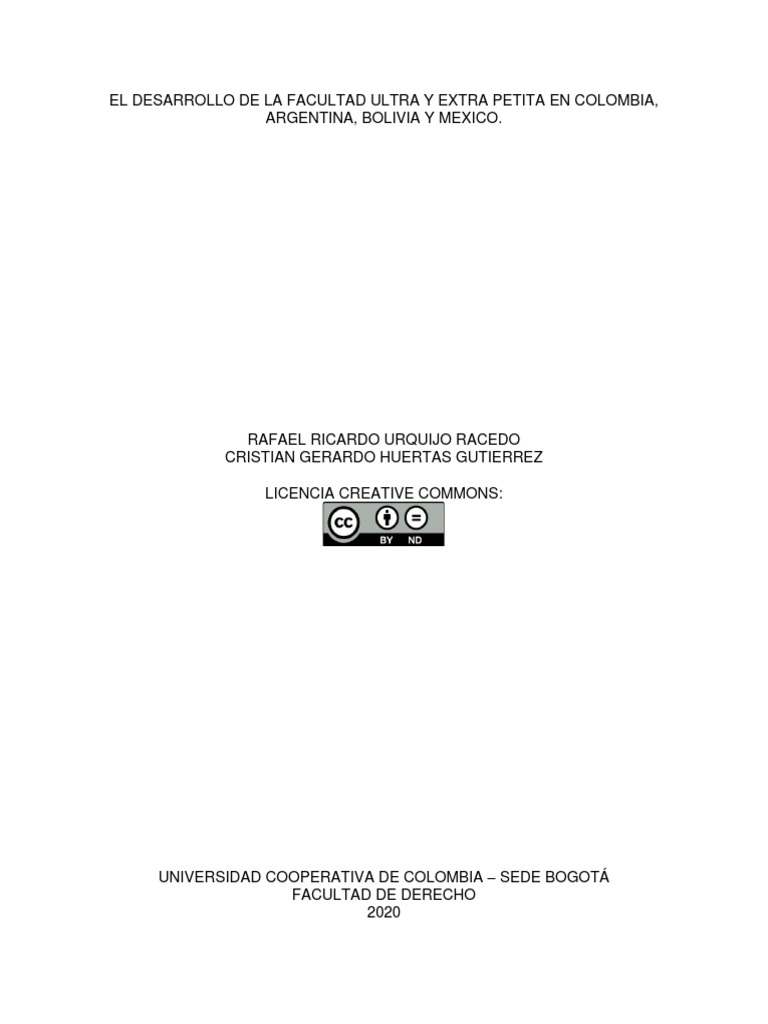 2020 Principio Ultra Petita PDF Caso de ley Sentencia (ley)