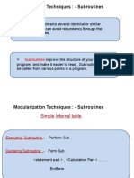 ABAP Modularization