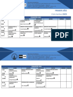 PRIMER AÑO Horarios 2023.docx Secretaria Académica 1 PDF