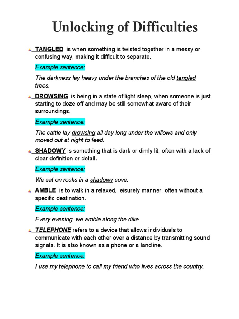 Vocabulary The Telephone by Edward Field PDF