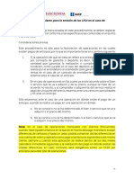 Anticipos - CFDI Factura Operación Final - Apendice 6 Anexo 20