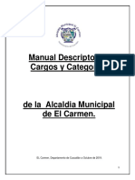 Manual de Cargos y Categoria El Carmen