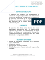 Plan de Emergencias DYCUSA