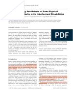 Understanding Predictors of Low Physical Activity in Adults With ID PDF