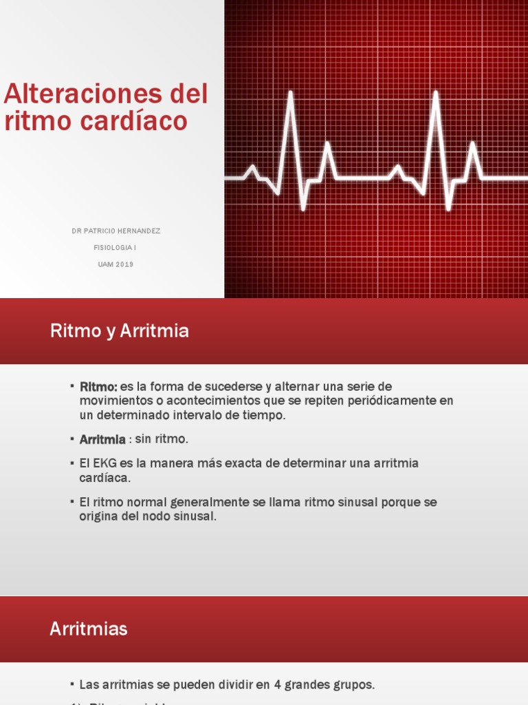 Alteraciones del Ritmo Cardíaco | PDF | Imagenes medicas ...