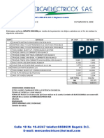 Cotización cableado e instalaciones eléctricas