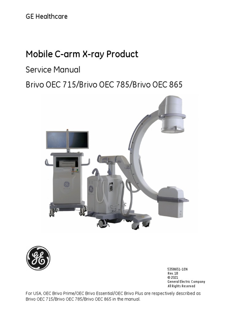 Mobile C-Arm X-Ray Product: Service Manual Brivo OEC 715/brivo OEC 785 ...