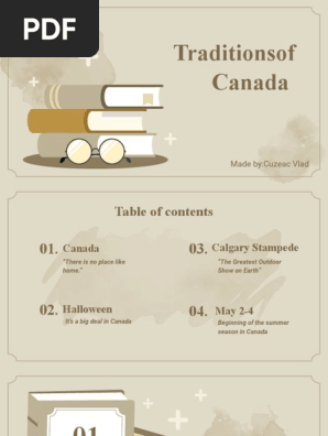 Canada traditionsCV