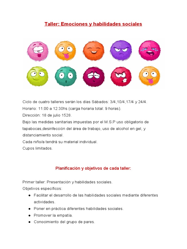 Emociones y Habilidades Sociales | PDF | Las emociones | Ciencias del ...