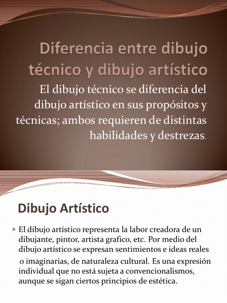 Diferencia Entre Dibujo Tecnico y Artistico