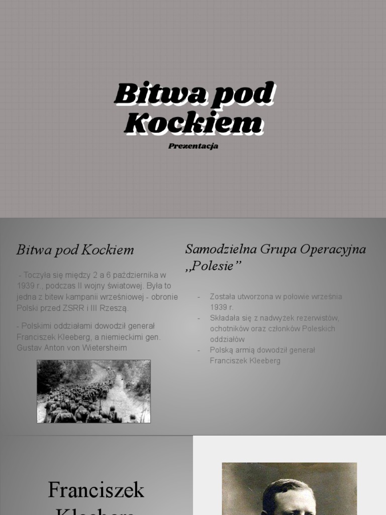 Bitwa Pod Kockiem PDF