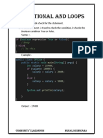 Conditionals and Loops PDF