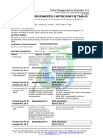 GMV-FT-0994 Elaboración de Procedimientos e Instrucciones de Trabajo