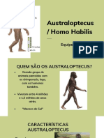 Australopitecus e Homo Habilis: os primeiros humanos