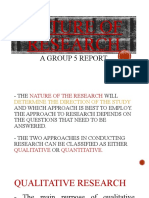 Nature of Research - Group 5