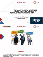 Precisiones para El Registro de Activos y Pasivos Financieros en El MIF 09.02.2023