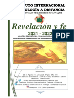 Plan Formación Sistematico 2021 Revelacion y Fe