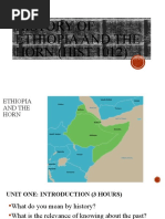 Overview of Ethiopian History Course | PDF | Knowledge | Historian