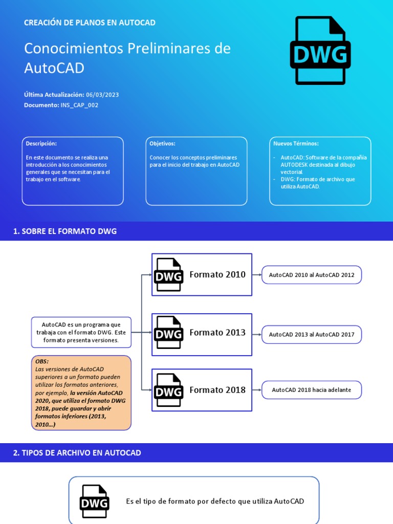 Configuración de DWG en AutoCAD | PDF | Cad automático | Software de la ...
