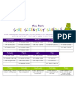 Miss Appel's Schedule