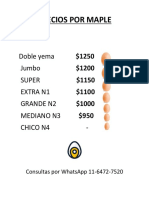 Precios Por Maple-7 PDF