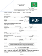 Ciclo Lectivo 2023 - Fichas de Datos, Salud y Retiros