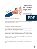 CI 745 TEMA 6 Significado de Objetivo Empresarial PDF