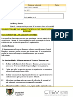 Análisis funcional de las áreas de Recursos Humanos, Mercadotecnia, Ventas, Compras y Finanzas