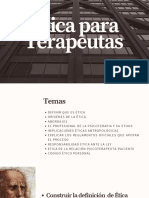 Etica para Terapeutas