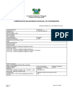 Comprovante de Inscrição Estadual para empresa de calçados