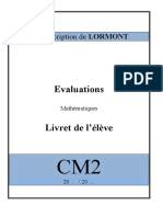 New Livret Eleve Debut CM2 Math Format Word