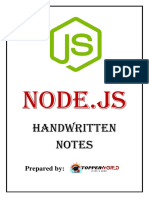 Node.JS Handwritten Notes Guide